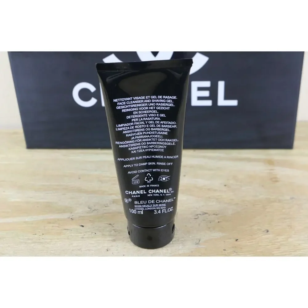 New Chanel Bleu For Men Face Cleanser and Shaving Gel NO BOX France